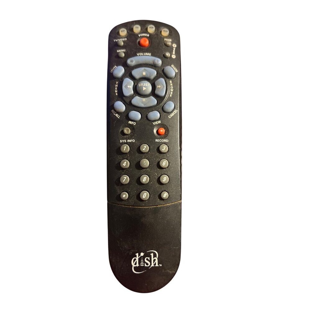 Dish Network EchoStar IR Remote 103602 Black Universal Control For TV & Devices